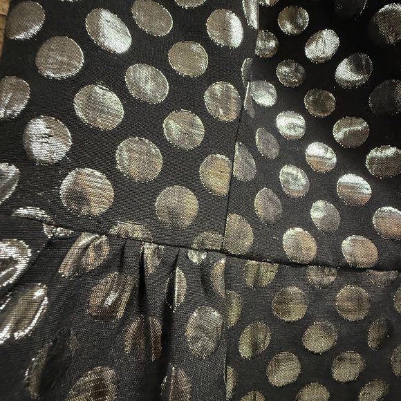 NWT Ark and Company Sleeveless Flare dress with metallic circles, Small - Picture 2 of 7